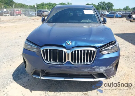2022 BMW X3 xDrive30I z USA, uszkodzony, nr VIN WBX57DP06NN125595